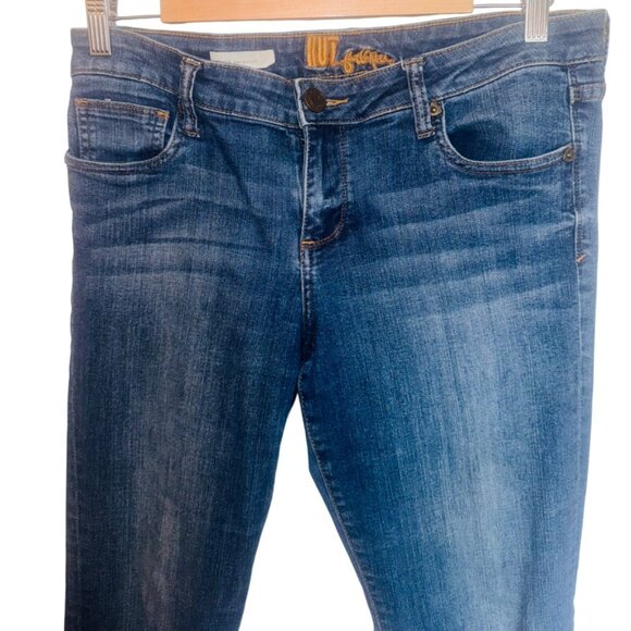 Kut From The Kloth Felicia Baby Bootcut Stretch Jeans Size 8 Denim Blue Casual - Picture 3 of 7